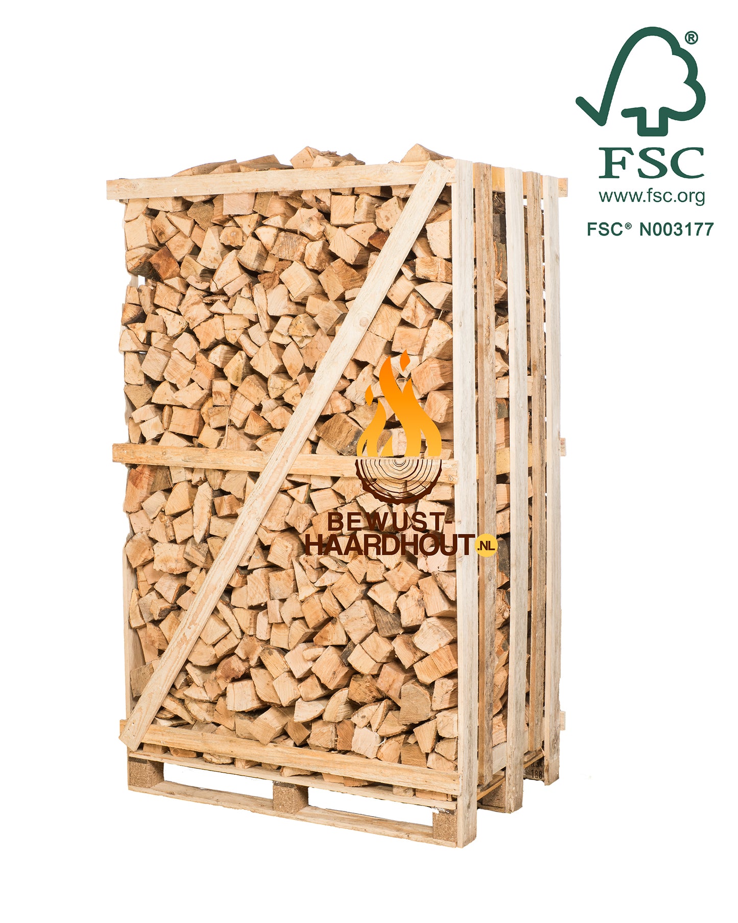 Beuken Haardhout - Hele pallet gestapeld