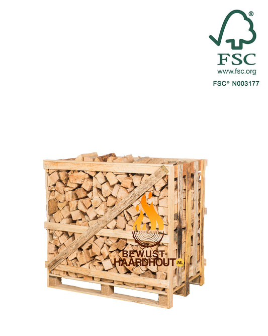 Beuken Haardhout - Halve pallet gestapeld