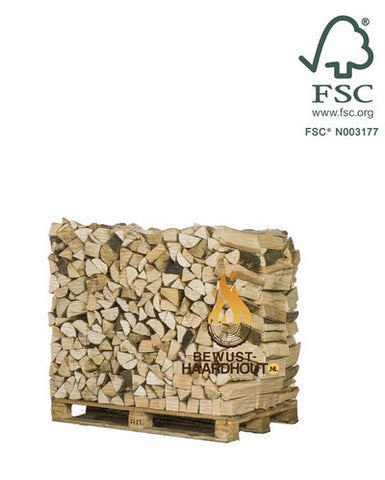 Essen Haardhout - Halve pallet gestapeld