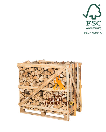 Mix Haardhout - Halve pallet gestapeld