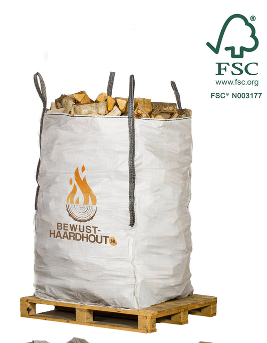 Berken Haardhout - 1,5 kuub Big Bag
