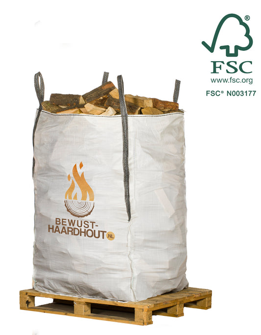 Eiken Haardhout - 1,5 kuub Big Bag