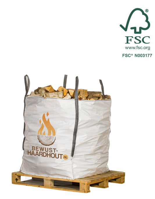 Berken Haardhout - 1 kuub Big Bag
